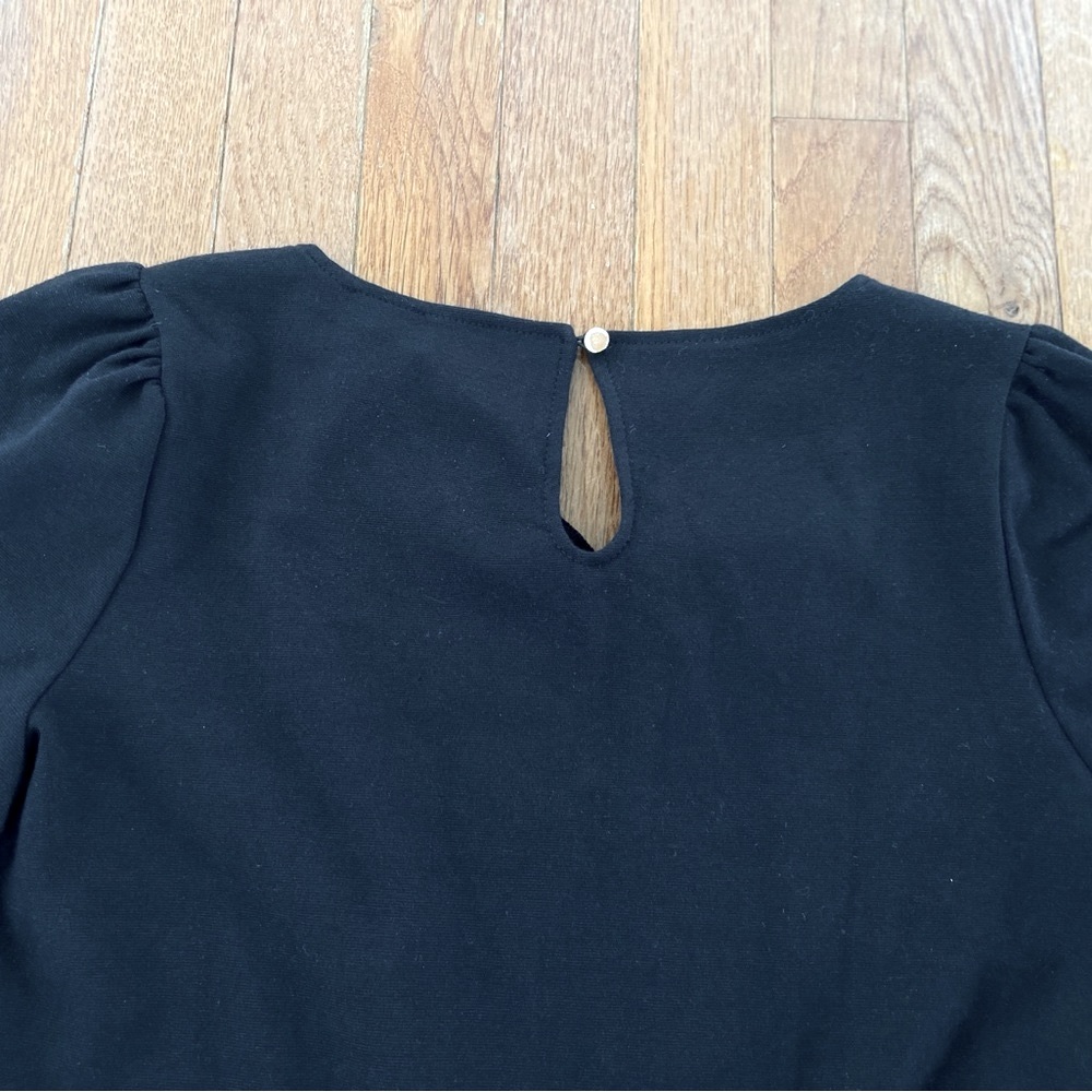 Hope & Henry Women’s Black Long-sleeve Dress. Organic Cotton, Maternity Friendly - Picture 8 of 14